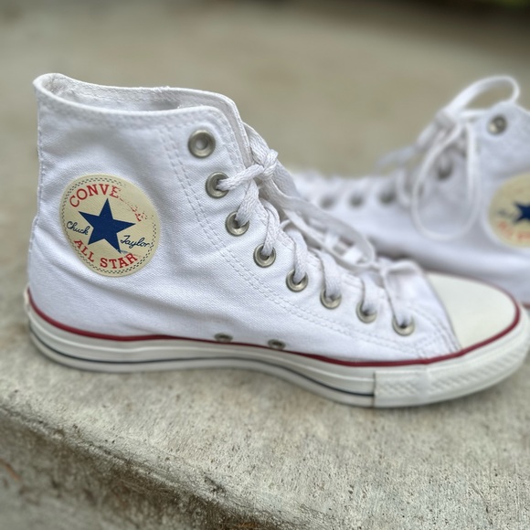 High Top White Converse - Picture 8 of 10